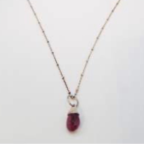 Genuine real Ruby: Sterling silver Ruby pendant - Picture 5 of 5